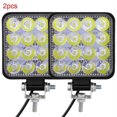 thumbnail image 1 of 2pcs 48w Square Bright Led Spotlight Work Light Car Suv Truck Driving Fog Lamp LingWen 8390612384158, 1 of 1