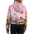 thumbnail image 6 of Chririnla Mushroom Dragonfly Kids Half Zipper Sweatshirts with Pocket Lightweight Athletic Wear Soft Loose Pullover for School Gym Daily Use Size 11-12 Pink, 6 of 7