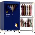 thumbnail image 1 of Portable Clothes Dryer, 1000W Drying Machine for Laundry Double Layers Portable Dryer Stainless Steel Mini Dryer for Apartments Home Dorms Travel RVs with Timer and Fabric Cover Ptalseaw, 1 of 7