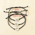 thumbnail image 4 of Necvior 3x Pinky Matching Mom & Me Bracelet 3 Generations Promise Bracelets Adjustable, 4 of 8