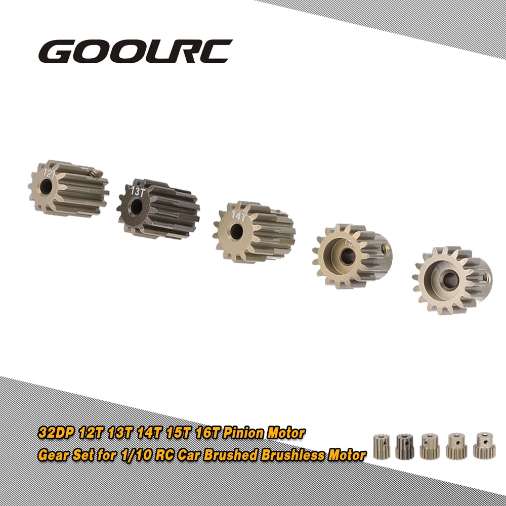GoolRC 32DP 3.175mm 16T 17T 18T 19T 20T Pinion Motor Gear Set for 1/10 RC Car Brushed Brushless Motor 