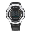 thumbnail image 2 of Reloj Deportivo Digital, Luces Nocturnas LED Vintage, Cronómetro, Alarma, Resistente Al Agua Hasta 50 M, Parte Trasera De Acero Inoxidable, Para Correr, Escalar, Caminar, Pescar, 2 of 7