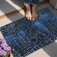 thumbnail image 4 of Math Equations Geometry Symbols Blue Pattern Door Rugs,Washable Non Slip Door Mats Indoor,Decorative Door Mats,Entry Mat Indoor for Entrance,Bedroom,Kitchen,Bathroom,20"x32", 4 of 6