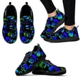 thumbnail image 1 of Zapatillas deportivas informales con estampado de calavera degradada vintage para mujer, zapatos planos ligeros con cordones para mujer, calzado suave, 1 of 6