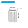 thumbnail image 2 of 15/64" 6mm Aluminum Crimping Loop Sleeve Double Ferrule, Silver 20pcs, 2 of 5