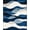 Navy Blue, Pattern 1, variant on ODIKA Navy Long Abstract Brushstroke Interlocking Wave Motif Accessories Stain Resistant Flatwoven for Entryway, Kitchen, Mudroom