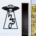 thumbnail image 3 of Handmadetneonsign UFO House Number, UFO Home Address Metal, UFO Home Number Metal Wall Sign 63880, 3 of 5