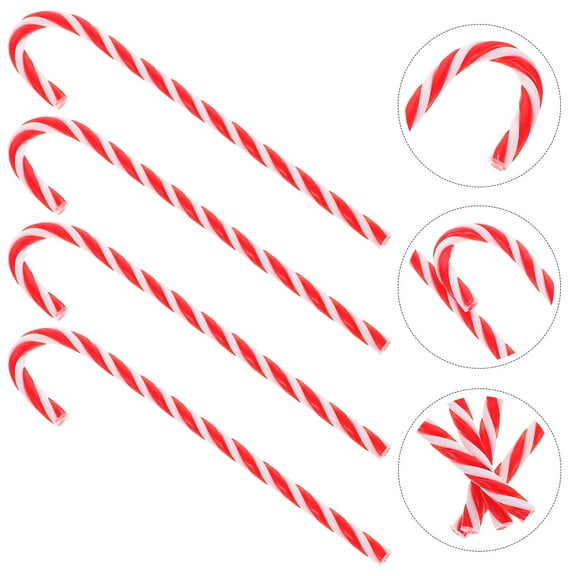 COMPUKAS Holiday Candy Cane Theme Christmas Decor Red and White 18Pcs