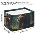 thumbnail image 3 of Ryvnso Bear in Forest Storage Basket Large Bin Foldable Boxes Toys Organizer 14.2x10.2x8.3in 2 PCs, 3 of 8
