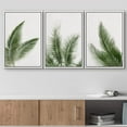 thumbnail image 2 of wall26 Framed Canvas Print Wall Art Set Tropical Jungle Palm Leaf Collage Nature Floral Digital Art Modern Art Rustic Botanical Relax/Calm for Living Room, Bedroom, Office - 16"x24"x3 WHITE, 2 of 5