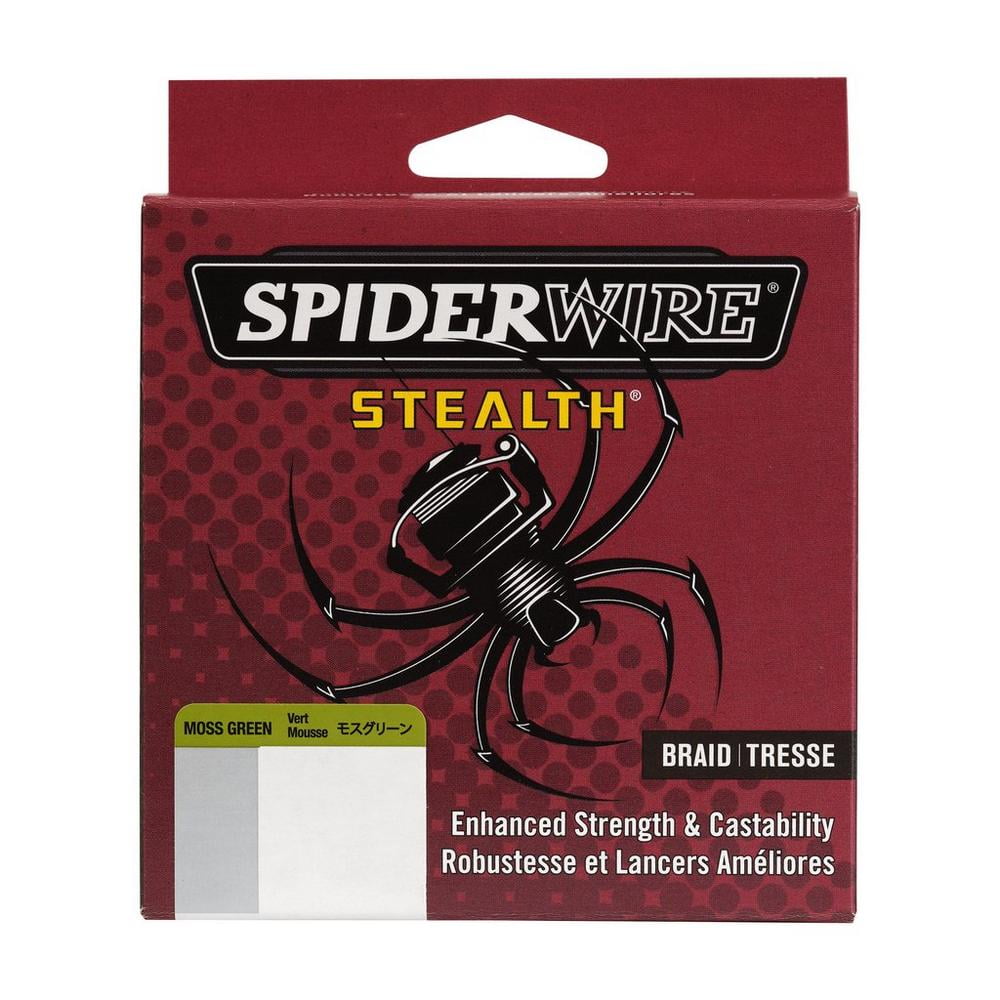 SpiderWire Stealth® Braid Fishing Line, Moss Green, 30 lb Test Strength, 300 yd