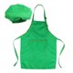 thumbnail image 1 of Juego de 2 piezas de chef para niños, juego completo de cocina con chef y delantal para cocinar, hornear, pintar, decorar y fiestas (verde)., 1 of 7