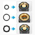 Garden Hose Quick Connect Fittings with Water Stop, Metal QuickConnect