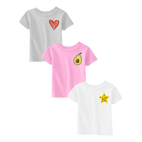 Awkward Styles 18 Month Baby Girl Clothes 18M Shirt Six Months Baby Shirts 18M Baby Girl Shirt 18M Baby Outfits Heart Avocado Star Pack of 3