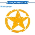 thumbnail image 6 of Unique Bargains Reflective Bumper Decal Yellow Square Pentagram Reflective Car Sticker Personalized Decoration Vehicle Body or Door or Window /Dashboard 1 Pc, 6 of 7