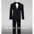 thumbnail image 2 of Boys Kids Black Tuxedo Suit Bow Tie, 2 of 4
