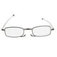thumbnail image 5 of Anteojos plegables Unisex Hombres Mujeres Acero inoxidable Ancianos Antideslizantes Gafas de lectura (+300 gris), 5 of 14