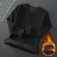 thumbnail image 6 of Big & Tall Fleece Lined Base Layers Tops Mens Long Sleeve Thermal Underwear Shirts Cold Weather Gear Snow Wear Black, XL, 6 of 6