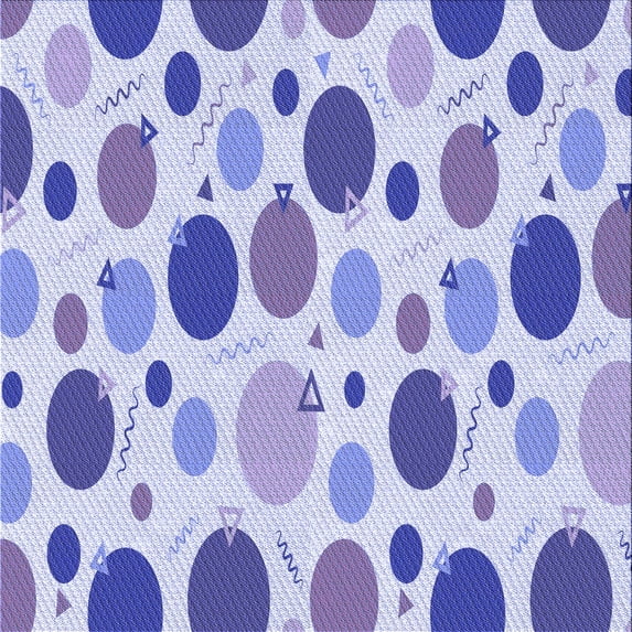 Ahgly Company Machine Washable Indoor Square Transitional Periwinkle Purple Area Rugs, 6' Square