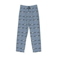 thumbnail image 6 of Uemuo Cute Whale Pattern Men's Wide Leg Palazzo Lounge Pants with Pockets Light Weight Loose Comfy Casual Pajama Pants-XX-Large, 6 of 9