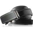 thumbnail image 2 of Roxoni Mens Genuine Leather Ratchet Dress Belt with Automatic Simple Gloss Buckle, Enclosed in an Elegant Gift Box, 2 of 7