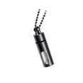 thumbnail image 4 of Collar de cremación Zulema Contenedor de acero inoxidable para mujeres hombres Negro collar de cadena, 4 of 8