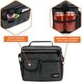 thumbnail image 5 of OPUX Insulated Lunch Box for Men Women Kids, Leakproof Reusable Lunch Bag Cooler for Work School Office, Soft Thermal Lunchbox Tote Shoulder Strap for Boys Girls Adults, Heather Charcoal, 14 Can/8L, 5 of 9