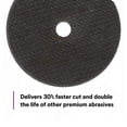 thumbnail image 2 of 3M Cubitron II Cut-Off Wheel, 33456, 75 mm x 1 mm x 9.53 mm (3 in x .04 in x 3/8 in), 5 wheels per carton, 2 of 3
