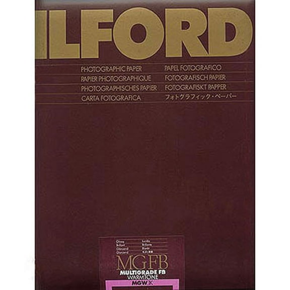 Ilford Multigrade FB Warmtone Paper, 8x10", 25 Sheets, Glossy