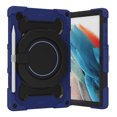 thumbnail image 2 of Kids Friendly Tablet Case for Samsung Galaxy Tab A8 10.5" with Portable Handle Folding Kickstand, Heavy Duty Cover with Pencil Holder Shockproof Four-Corners Protective Case, Darkblue, 2 of 9