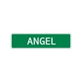 thumbnail image 1 of Angel Boys Indoor Outdoor Children Name Letter Printed Label Wall Plaque Decoration Aluminum Sign 4"x13.5", 1 of 1