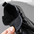 thumbnail image 4 of Eltusu Girls Ankle Boots Lace Up, PU Non-Slip Waterproof School Spring Winter Booties Black Size 9.5 Little Kids, 4 of 7