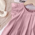 thumbnail image 6 of EnJoCho Toddler Baby Girl Dress Summer Cotton Linen Ruffl𝖾 Halte𝗋 Sleeveless Kids Casual Beach Par𝗍y Dresses 2-7 Years Toddler Summer Sleeveless 𝖲undress, 6 of 6