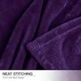 thumbnail image 6 of Throw Blanket, Fuzzy & Plush Warm Fleece Blanket, Twin Size Dark Purple Blankets for Couch Beds, Washable Soft Blankets for Women, 60" x 80", 6 of 9