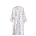 thumbnail image 2 of Sakmal Womens Moo Moo Cotton Nightgown Long Sleeve Heart Print Sleepwear Summer V-Neck Nightgown for Women M, 2 of 5