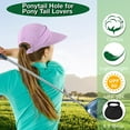 thumbnail image 7 of Ponytail Sun Hats for Women, 2 in 1 Zip-Off Uv Protection Wide Brim Beach Hat Sun Visors, 7 of 7