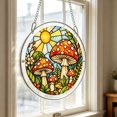 thumbnail image 6 of Iridescent Mushroom Acrylic Puzzle Suncatcher DIY Assembly Color Refraction Hanging Ornament Window Wall Decor Gift for Home Bedroom Balcony,C, 6 of 6