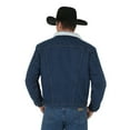thumbnail image 2 of Wrangler Mens Original Denim Button Front Jean Sherpa Lining Jacket 74255PW S, 2 of 3