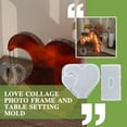 thumbnail image 2 of Love Collage Photo Frame Table Setting Mold Photo Frame Moldy Silicone Z4, 2 of 9