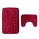 thumbnail image 1 of sweethay Juego de alfombras antideslizantes para baño Floral, 2 uds., alfombrilla rectangular + alfombrilla tipo U Decoración del hogar rojo sweethay JJ21304-06, 1 of 6