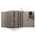 thumbnail image 4 of LOLIPPYY Japanese Style Table Runner Woven Tablecloth Heat Insulation Placement Table Decor (Brown), 4 of 7