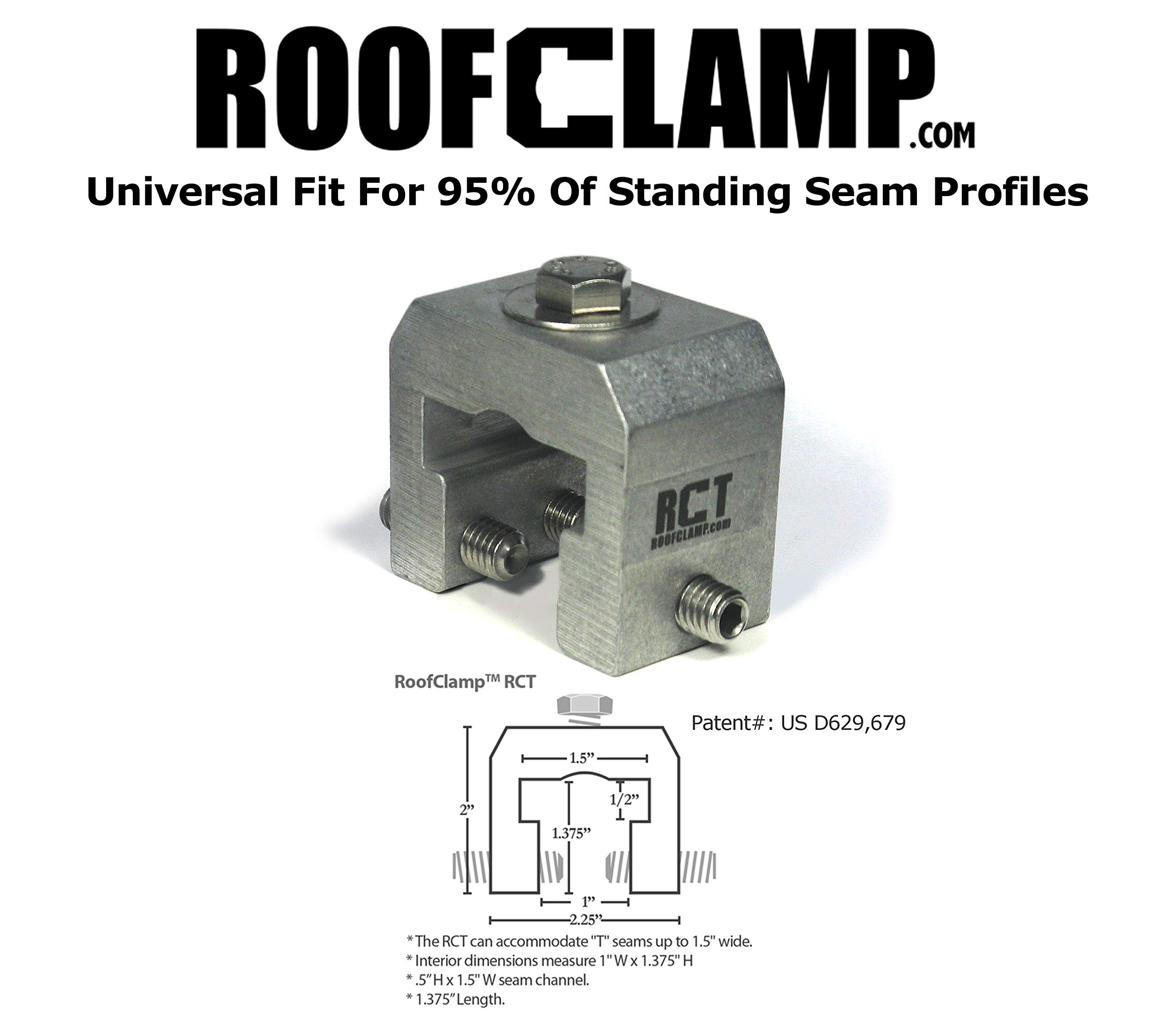 Standing Seam Metal Roof Clamps (10 Pack)