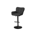 thumbnail image 1 of Monarch Specialties - Barstool, Set Of 2, Adjustable, Swivel, Bar Height, Counter Height, Kitchen, Black Fabric, Black Metal, Contemporary, Modern, 1 of 5