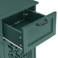 thumbnail image 4 of LFGUIZO 31.5″Green 2-Door 2-Drawer 1-Rack Buffet Cabinet – Accent Cabinet with Adjustable Rack, Suitable for Storage in Dining Rooms, Studies and Kitchens, 4 of 7