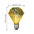 thumbnail image 6 of Fridja LED Vintage Edison Bulb, 4.5W, Fireworks Filament Bulb 3D Colorful Lamp Bulb, 3000K (Warm White), Decorative Light Bulb for Christmas, 6 of 7
