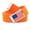 Neon Orange, variant on American Flag Flip Top Men's Belt Buckle with Canvas Web Belt Small Black