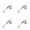 Black 2.36Inch, variant on 4/8pcs Fishing Spinner Baits Lures Kit Hard Spinners Lure for Bass Walleye Salmon Trout Redfish Spinner Bait with Treble Hooks Metal Lures for Freshwater
