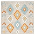 thumbnail image 4 of SAFAVIEH Kenya June Diamond Wool Area Rug, Gray/Ivory, 4' x 6', 4 of 7