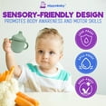 thumbnail image 7 of 2 pack Silicone Sippy Cups with Straws for Babies and Toddlers (Sky/Mint), 7 of 7