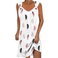 thumbnail image 2 of Fankiway Robe Élégante à Imprimé Géométrique pour Femmes, Col Rond, Robes d'Été pour Femmes en Solde, Robes pour Femmes Grande Taille en Solde, 2 of 5